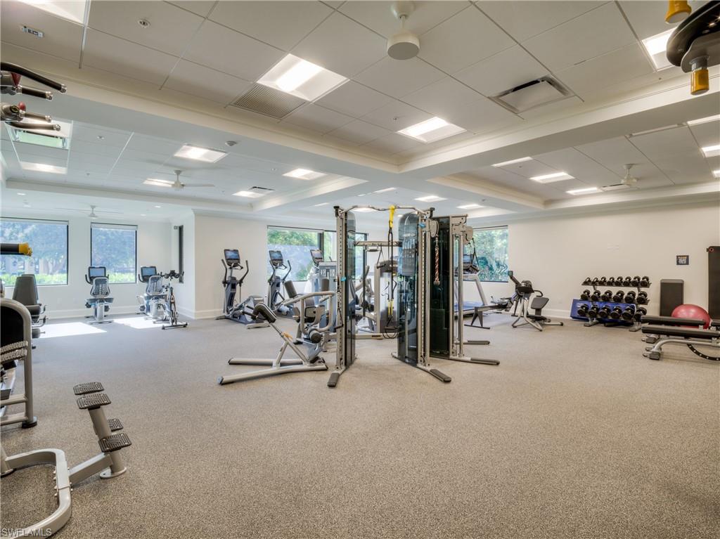 8460 Southbridge Drive, Unit 2 Estero, FL 33967 - Photo 38 of 42 a view of a room with gym equipment
