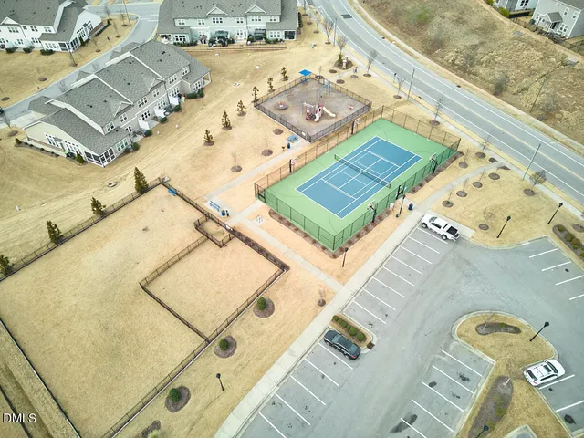 a view of a swimming pool with a balcony