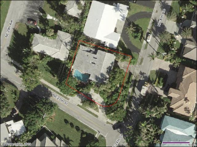 2713 Northeast 30th Avenue Lighthouse Point, FL 33064 - Photo 14 of 22 an aerial view of residential house with outdoor space