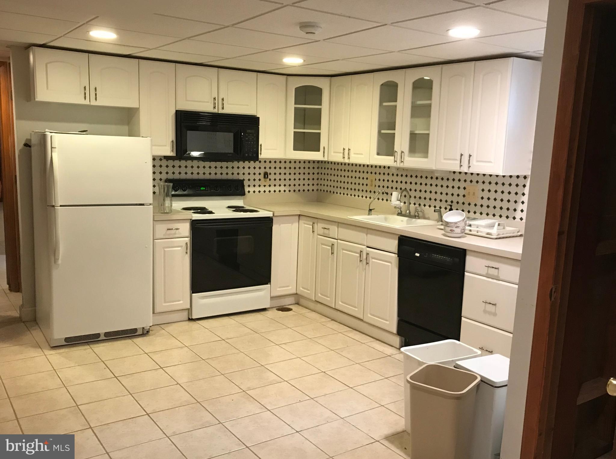 8208 Grubb Road Chevy Chase, MD 20815 - Photo 8 of 10 Lower Level 2nd Kitchen (refrigerator removed)