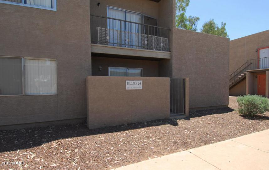 a backyard of a house