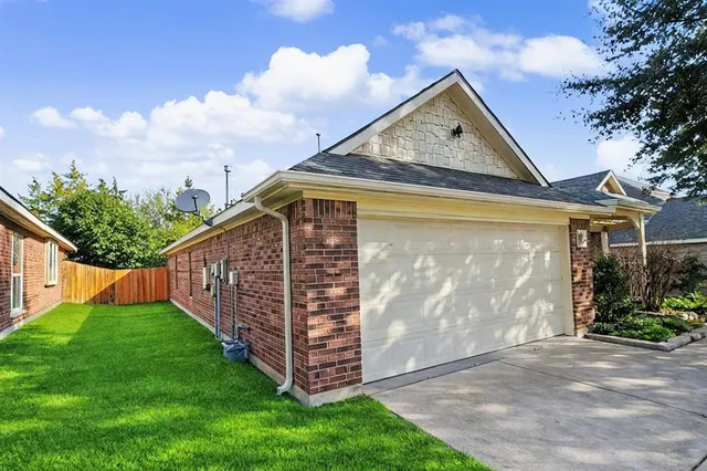 a view of a house with a large window