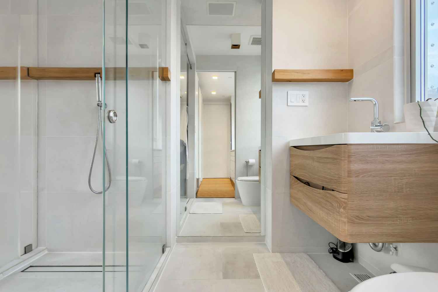 Undisclosed Address Manhattan, NY 10012 - Photo 13 of 36 a bathroom with a tub and shower