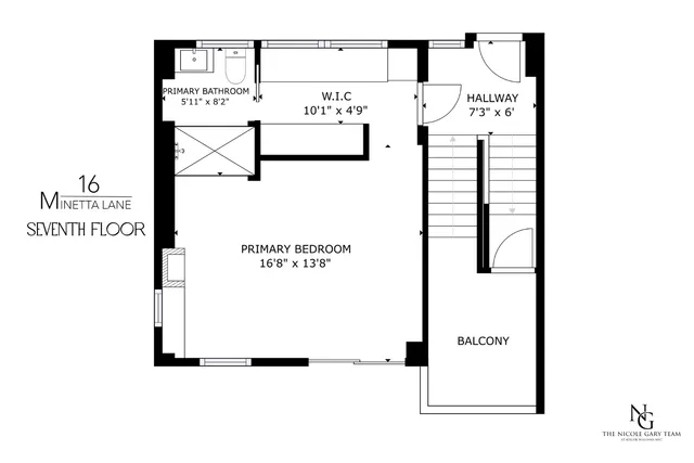 a view of a building with brick walls