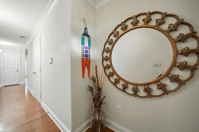 a very nice looking room with a wooden floor