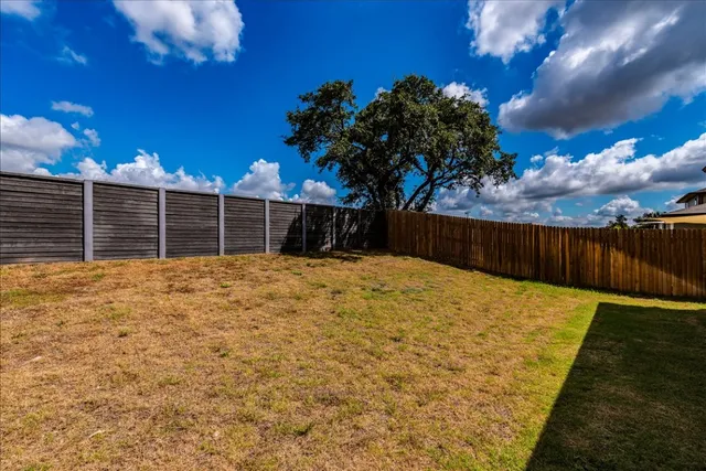 a backyard of a house