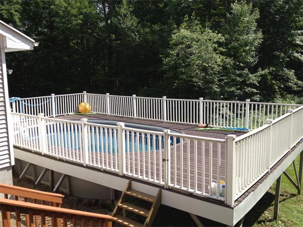 381 East County Road Rutland, MA 01543 - Photo 26 of 28 a view of deck with white fence and trees
