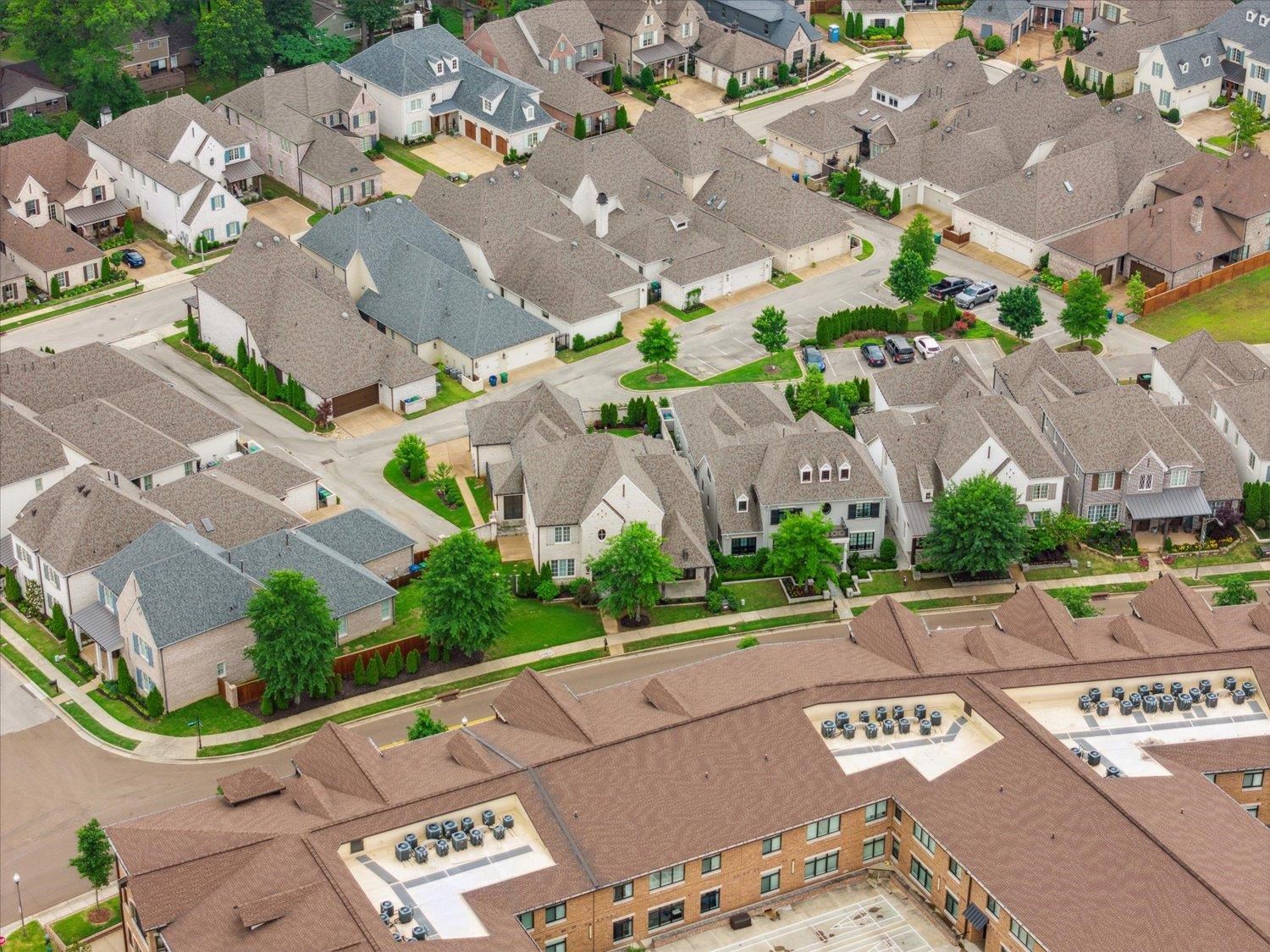 1676 Exeter Road Germantown, TN 38138 - Photo 37 of 38 an aerial view of residential houses with outdoor space