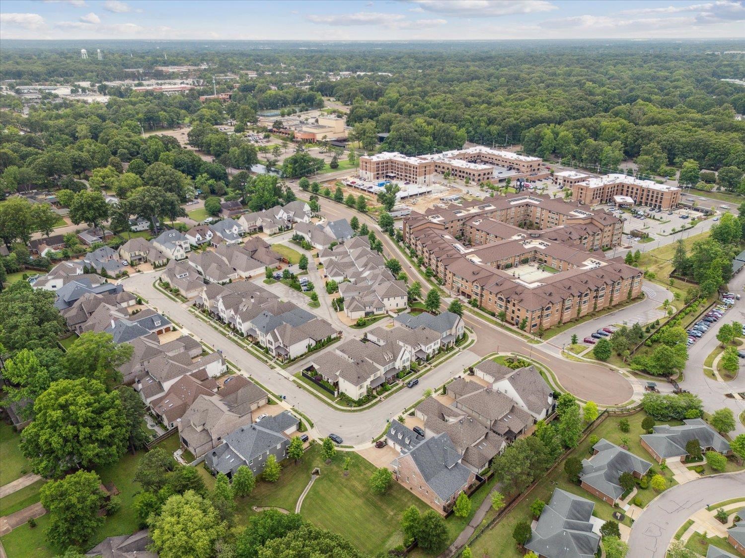 1676 Exeter Road Germantown, TN 38138 - Photo 38 of 38 an aerial view of residential houses with outdoor space