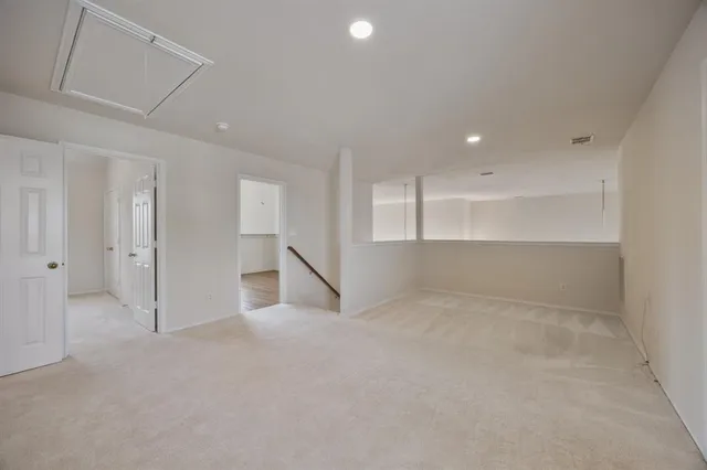 a view of an empty room