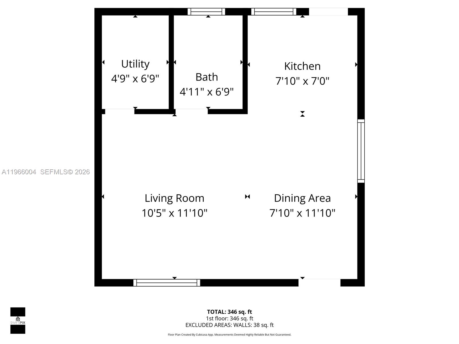 6501 Southwest 30th Street Miami, FL 33155 - Photo 36 of 36 SEPARATE GUEST HOUSE OPEN LAYOUT.