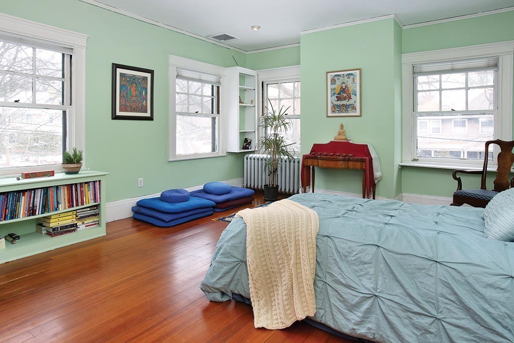 60 Evans Road Brookline, MA 02445 - Photo 11 of 15 a bedroom with two beds and a window