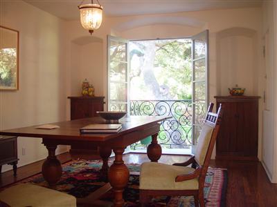 410 Tico Road Ojai, CA 93023 - Photo 6 of 10 a view of a dining room with furniture window and outside view