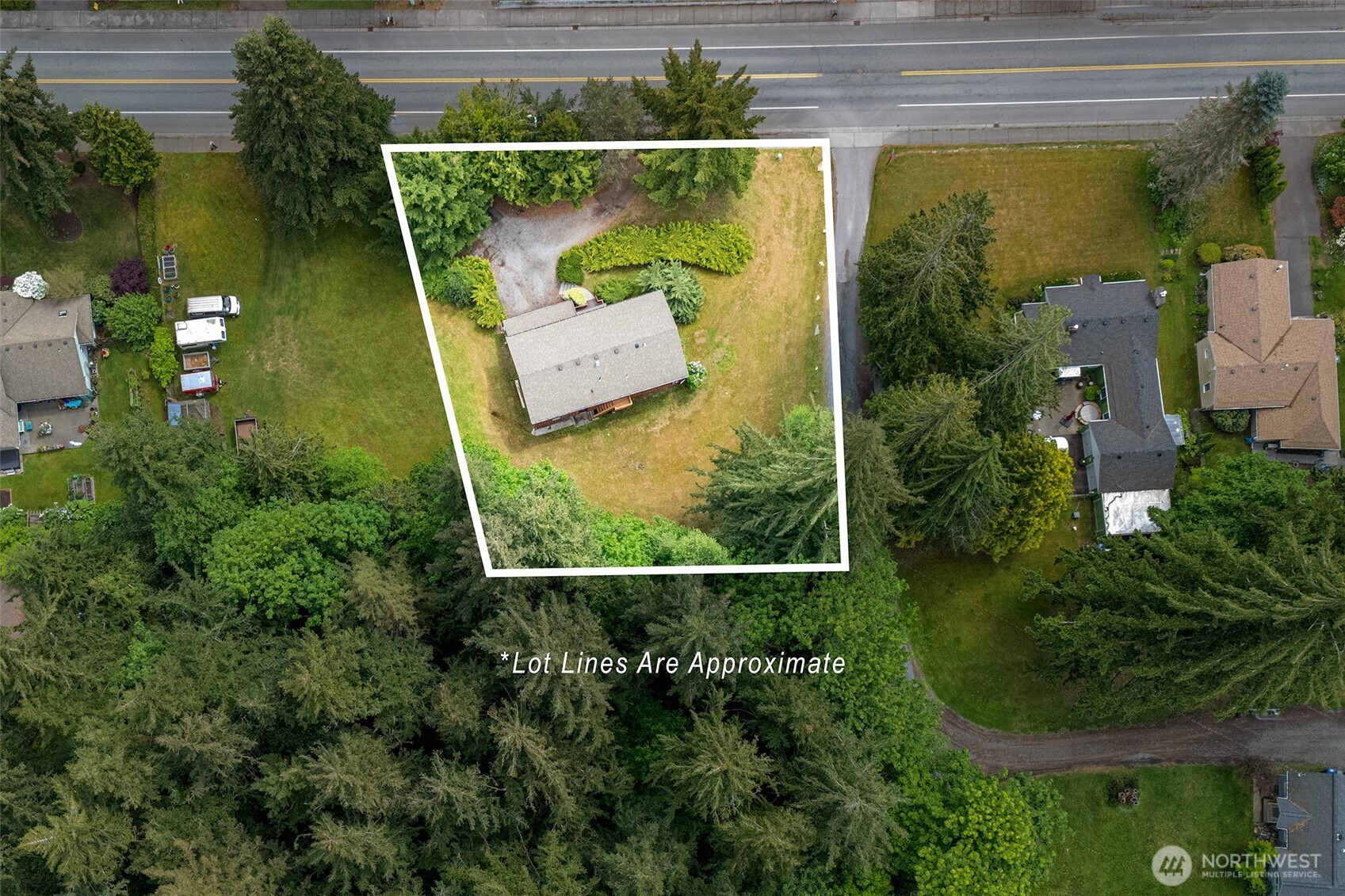 2357 Yew Street Road Bellingham, WA 98229 - Photo 39 of 40 an aerial view of residential house with outdoor space