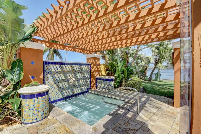 a view of outdoor space and garden