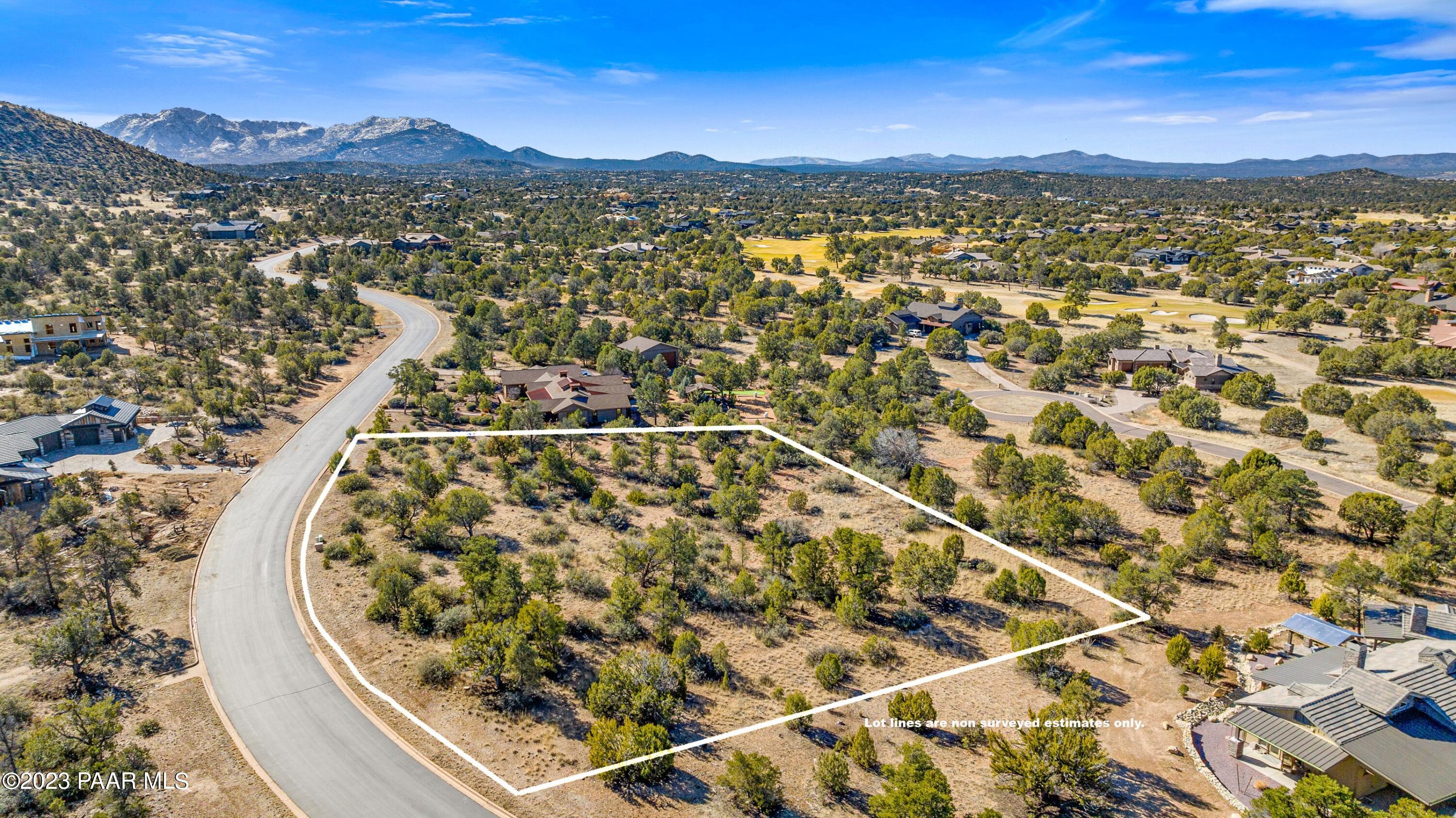 5040 West Three Forks Road Prescott, AZ 86305 - Photo 2 of 11 Aerial 3 Lot Lines