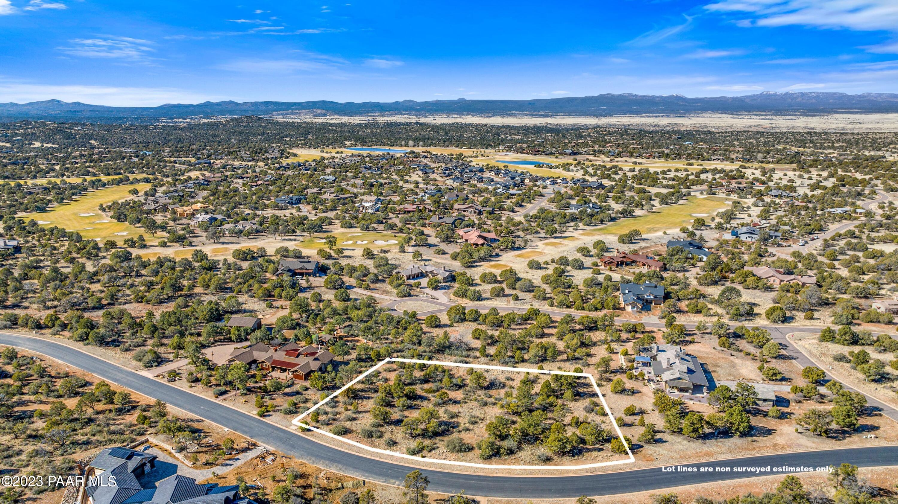 5040 West Three Forks Road Prescott, AZ 86305 - Photo 5 of 11 Aerial 1 Lot Lines
