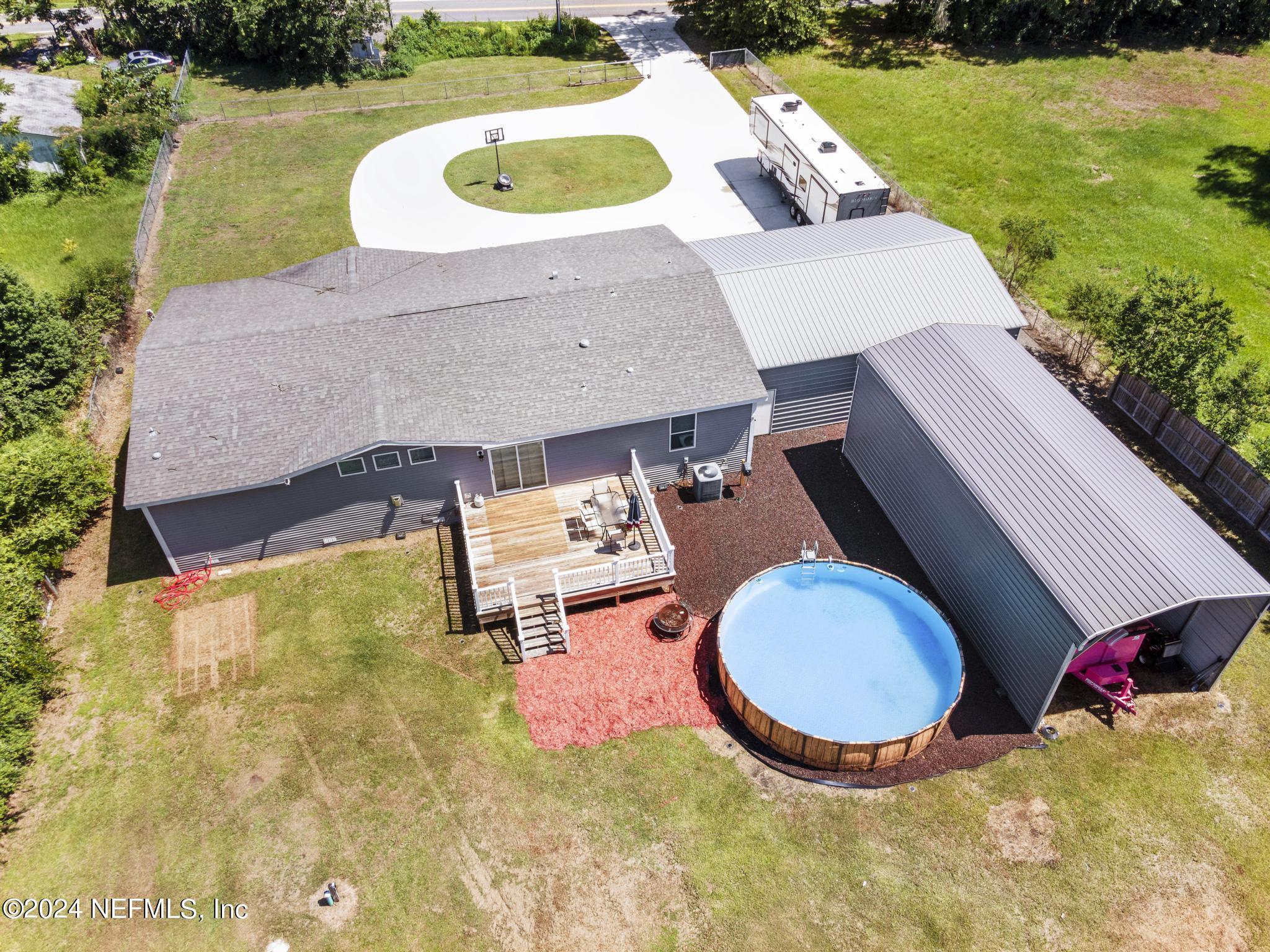 9068 Old Plank Road Jacksonville, FL 32220 - Photo 33 of 36 Aerial of Back of Home
