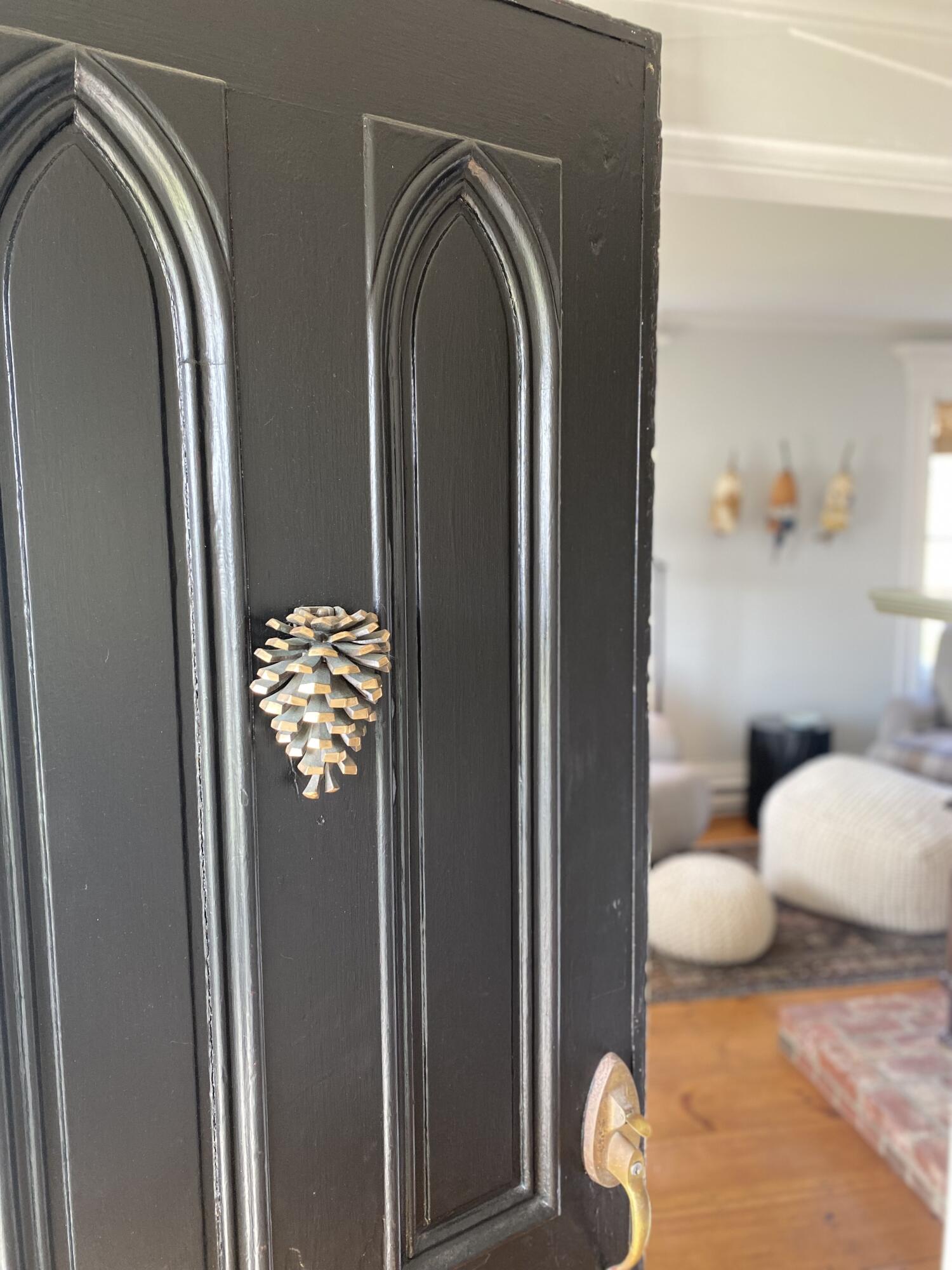 439 Turkey Cove Road St. George, ME 04860 - Photo 19 of 87 Front door pine cone close