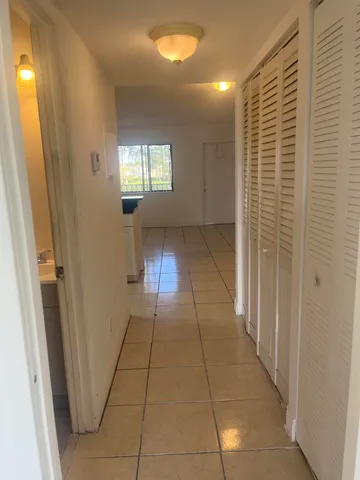 a view of hallway with window