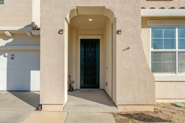 a view of the door of the house