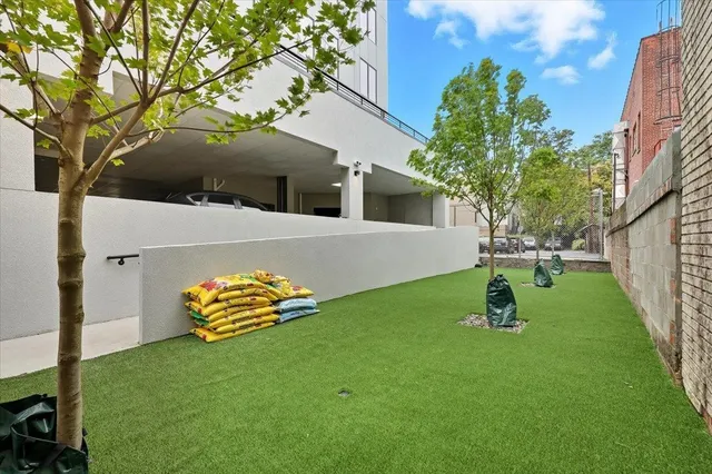 a view of a car garage