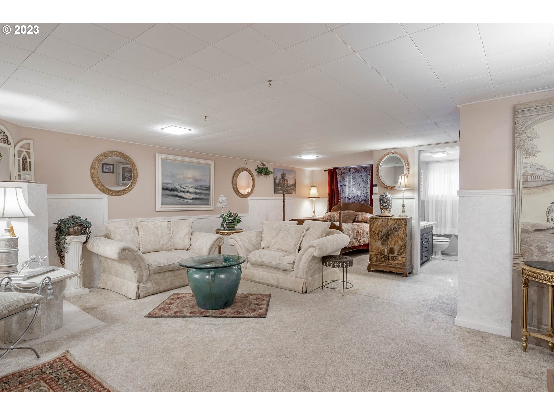 12750 Clow Corner Road Dallas, OR 97338 - Photo 32 of 43 a living room with furniture and a large window