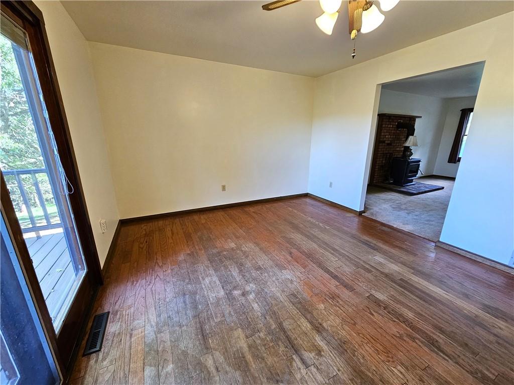 1015 McElree Road Washington, PA 15301 - Photo 18 of 48 a view of empty room with wooden floor and fan