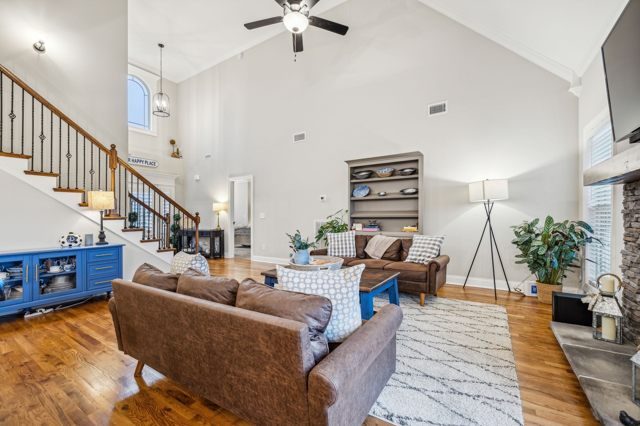 718 Walnut Grove Road Christiana, TN 37037 - Photo 12 of 49 a living room with furniture and wooden floor