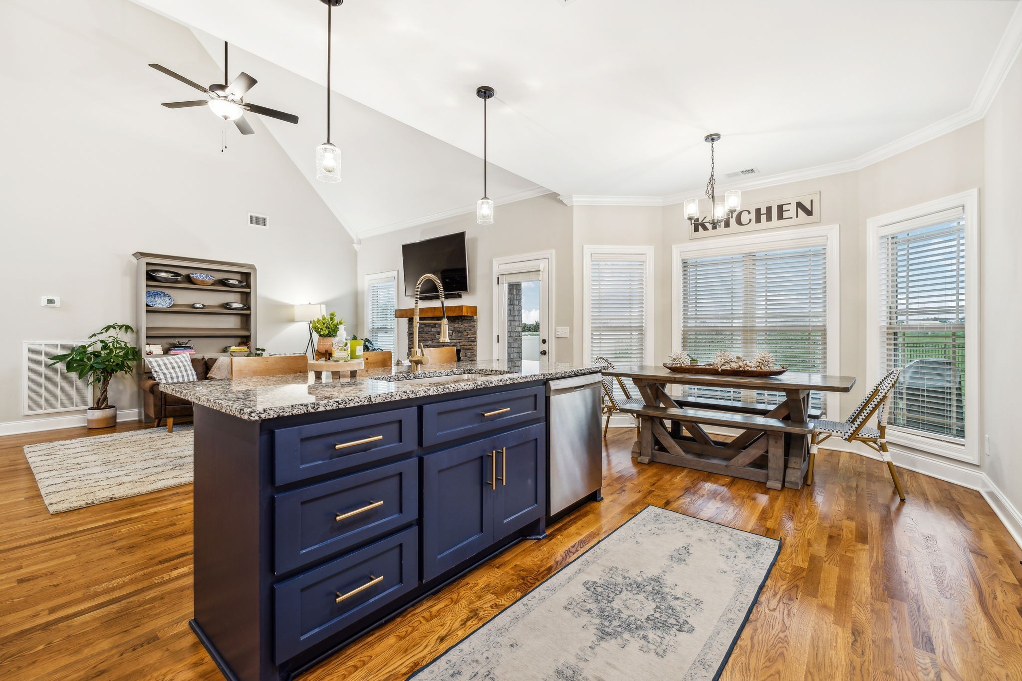 718 Walnut Grove Road Christiana, TN 37037 - Photo 18 of 49 a living room with wooden floor and furniture