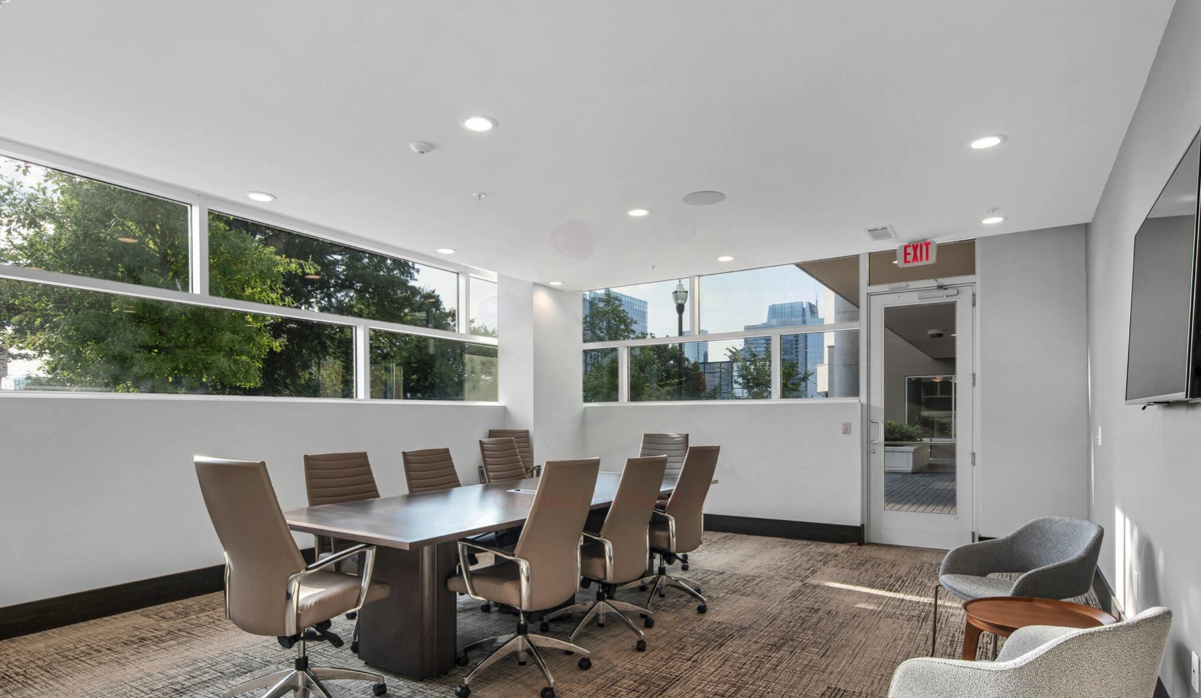 20 Rutledge Street, Unit 407 Nashville, TN 37210 - Photo 39 of 39 a view of a dining room with furniture window and outside view