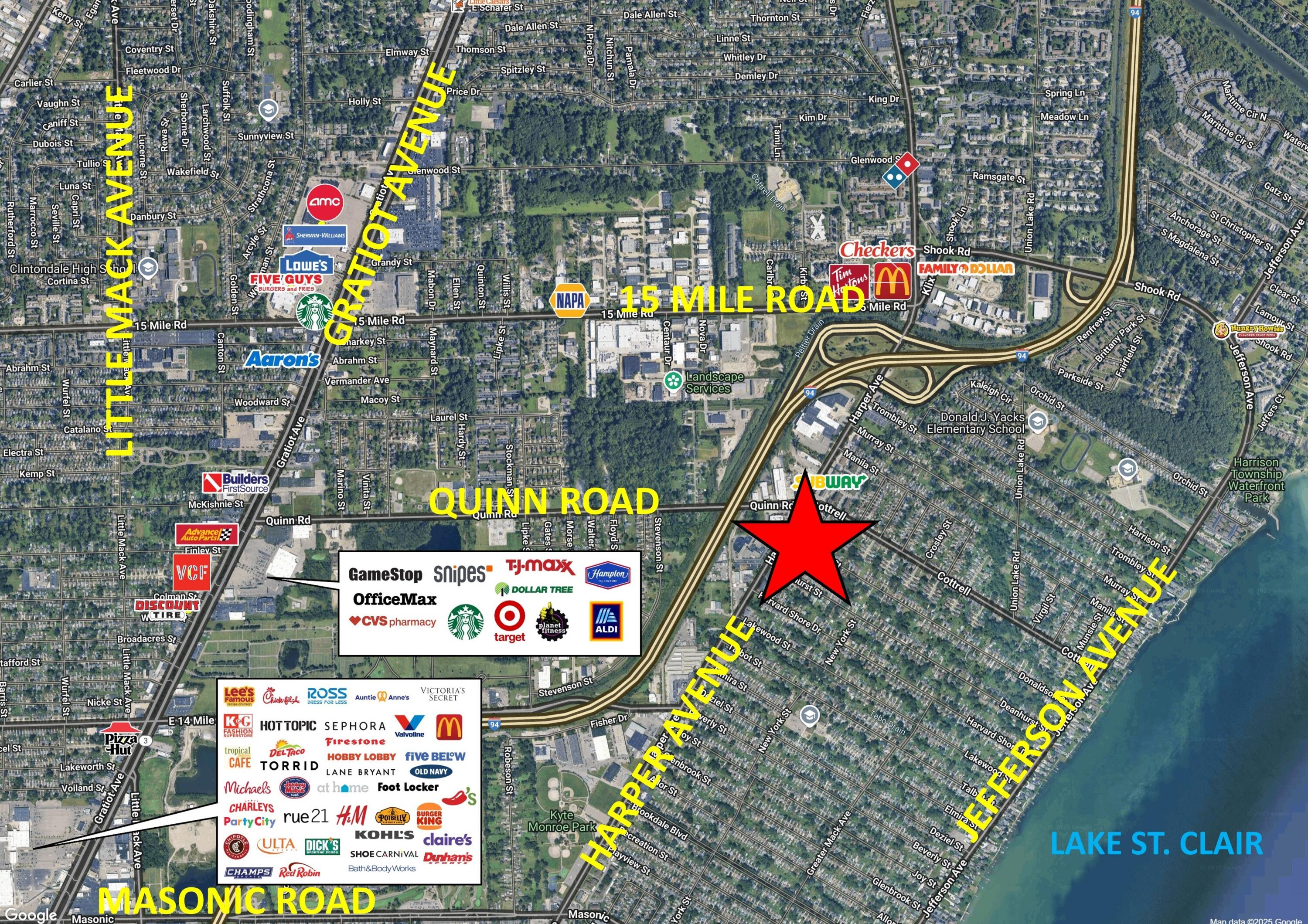 Harper Avenue Clinton Township, MI 48035 - Photo 2 of 4 Macro Aerial