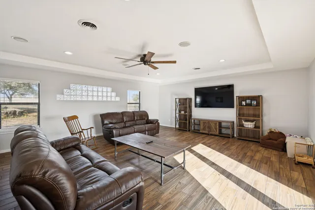 an aerial view of beach and ocean