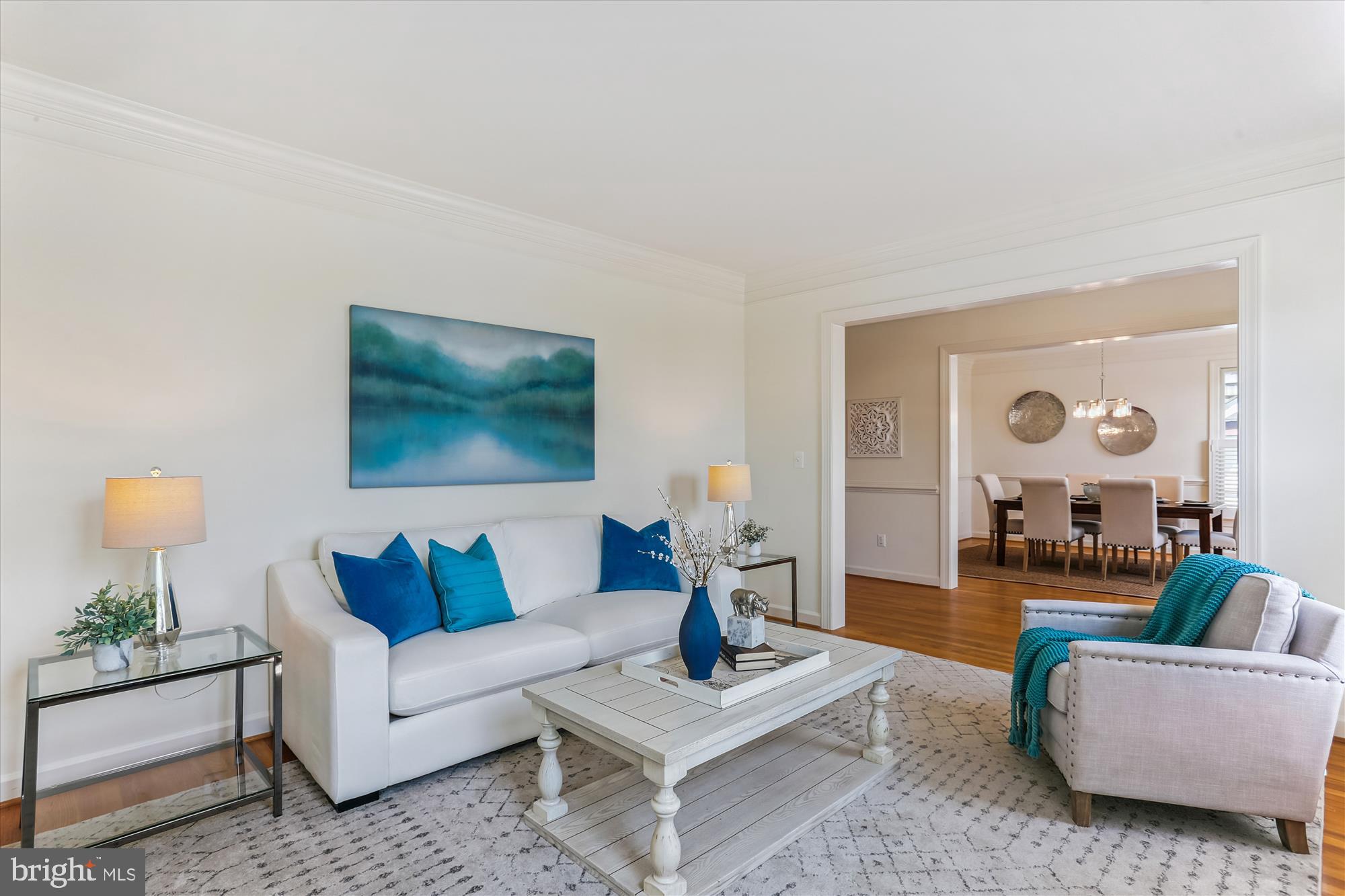 403 Kent Oaks Way Gaithersburg, MD 20878 - Photo 5 of 76 a living room with furniture and a flat screen tv