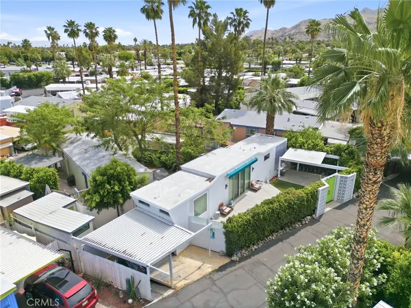an aerial view of residential house with outdoor space