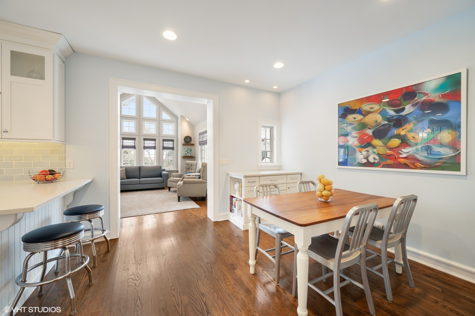 221 Church Road Winnetka, IL 60093 - Photo 16 of 42 a view of a dining room with furniture and wooden floor