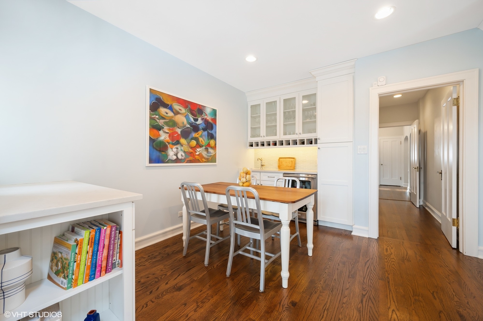 221 Church Road Winnetka, IL 60093 - Photo 17 of 42 a view of a dining room with furniture and wooden floor