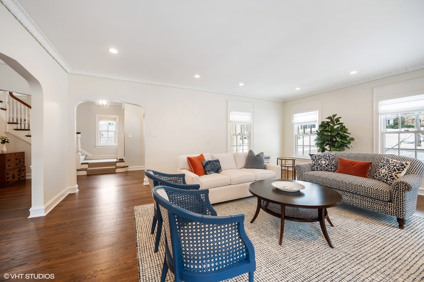 221 Church Road Winnetka, IL 60093 - Photo 9 of 42 a living room with furniture and wooden floor