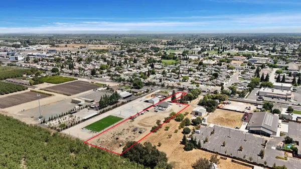 an aerial view of a city