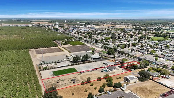 an aerial view of a city
