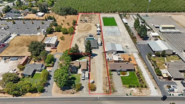 an aerial view of multiple houses