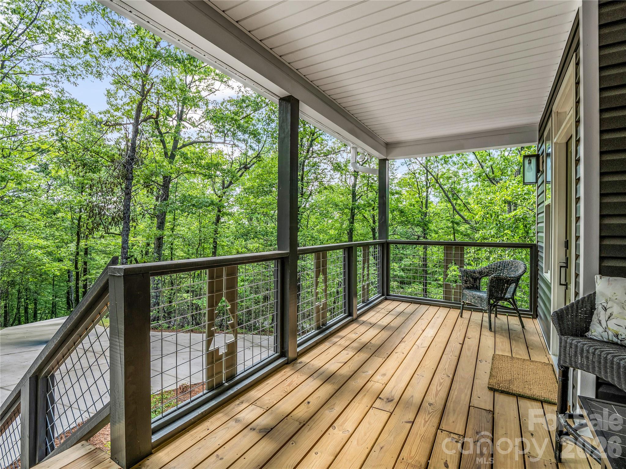 737 Melrose Mountain Road Tryon, NC 28782 - Photo 34 of 42 a view of balcony with wooden floor and fence