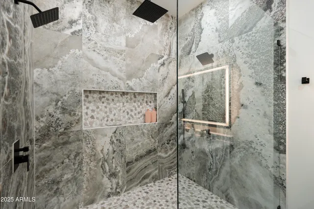 a view of a patio with swimming pool