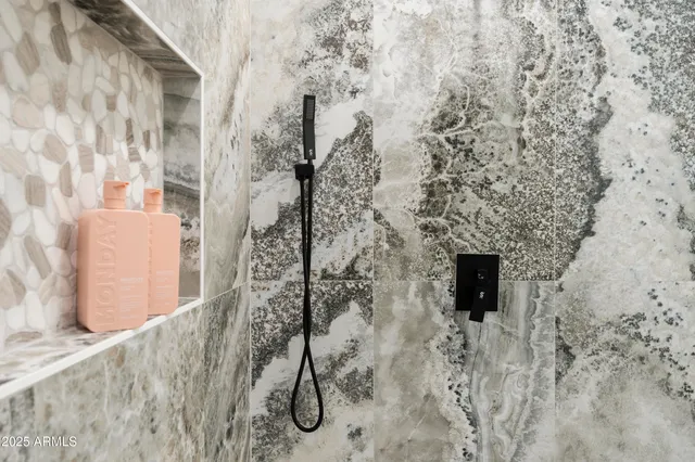 a view of a house with backyard porch and sitting area