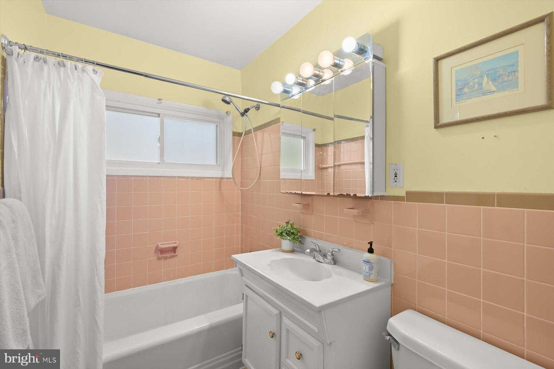 9233 Spring Valley Road Ellicott City, MD 21043 - Photo 23 of 45 a bathroom with a sink a toilet and shower