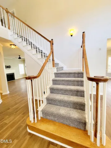 a view of a room with an empty space