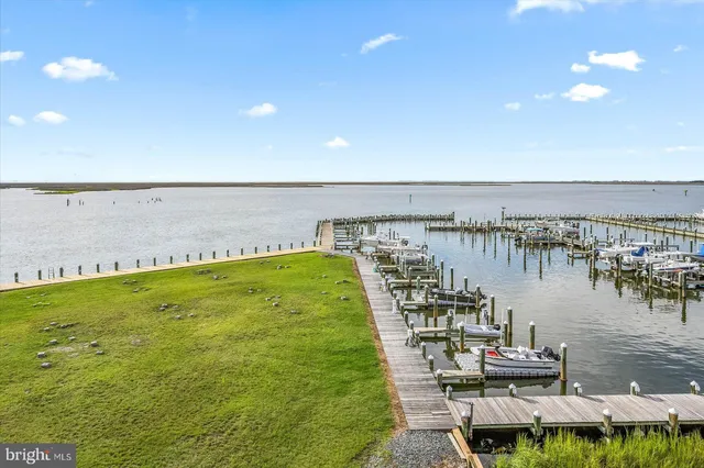 a view of a lake with a ocean view