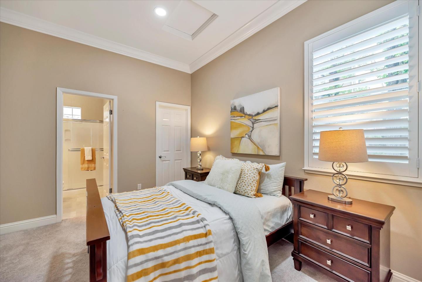 2160 Gullane Way Gilroy, CA 95020 - Photo 15 of 40 a bedroom with a bed and wooden floor