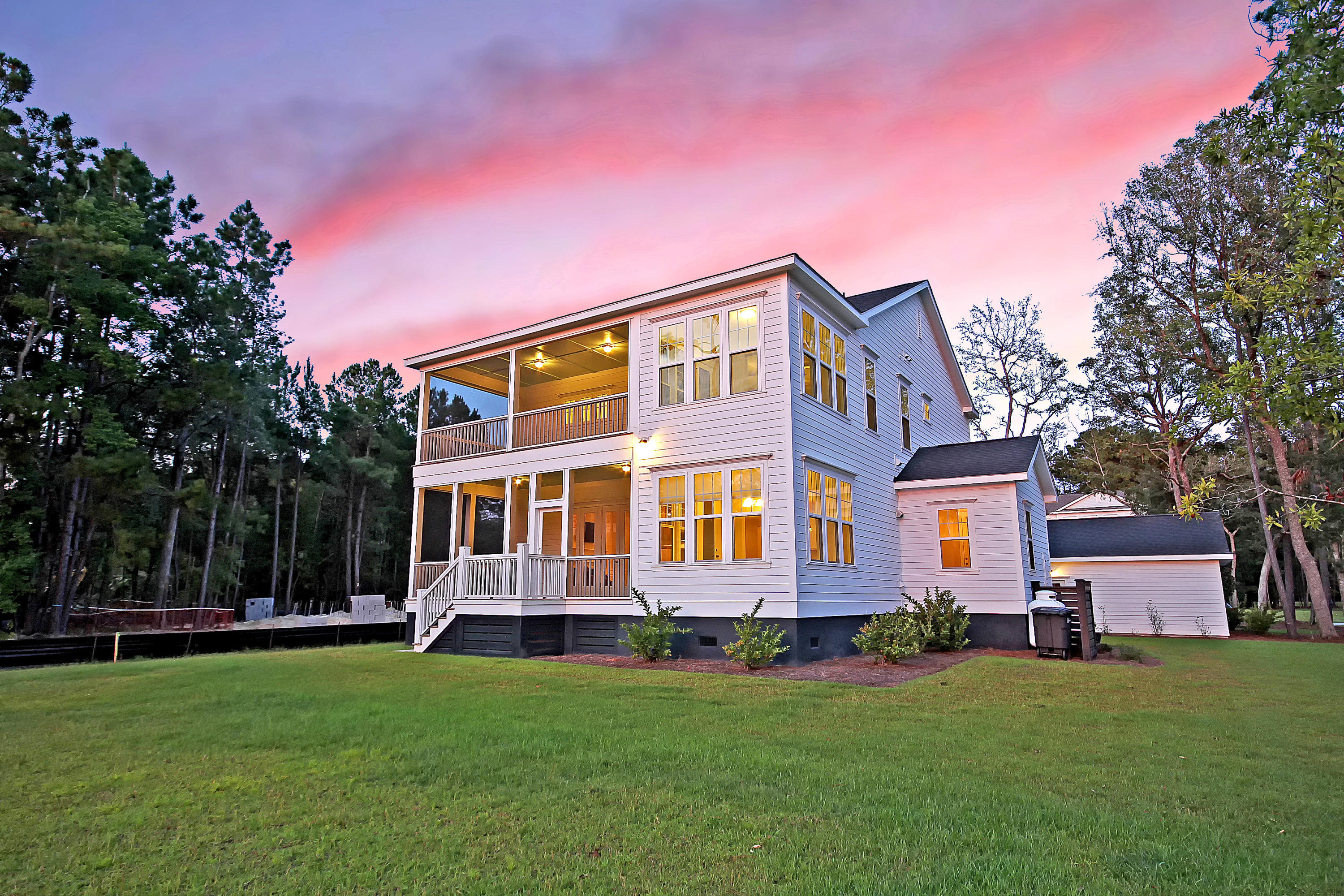 493 Woodspring Road Mount Pleasant, SC 29466 - Photo 3 of 78 493 Woodspring at Sunset from Backyard