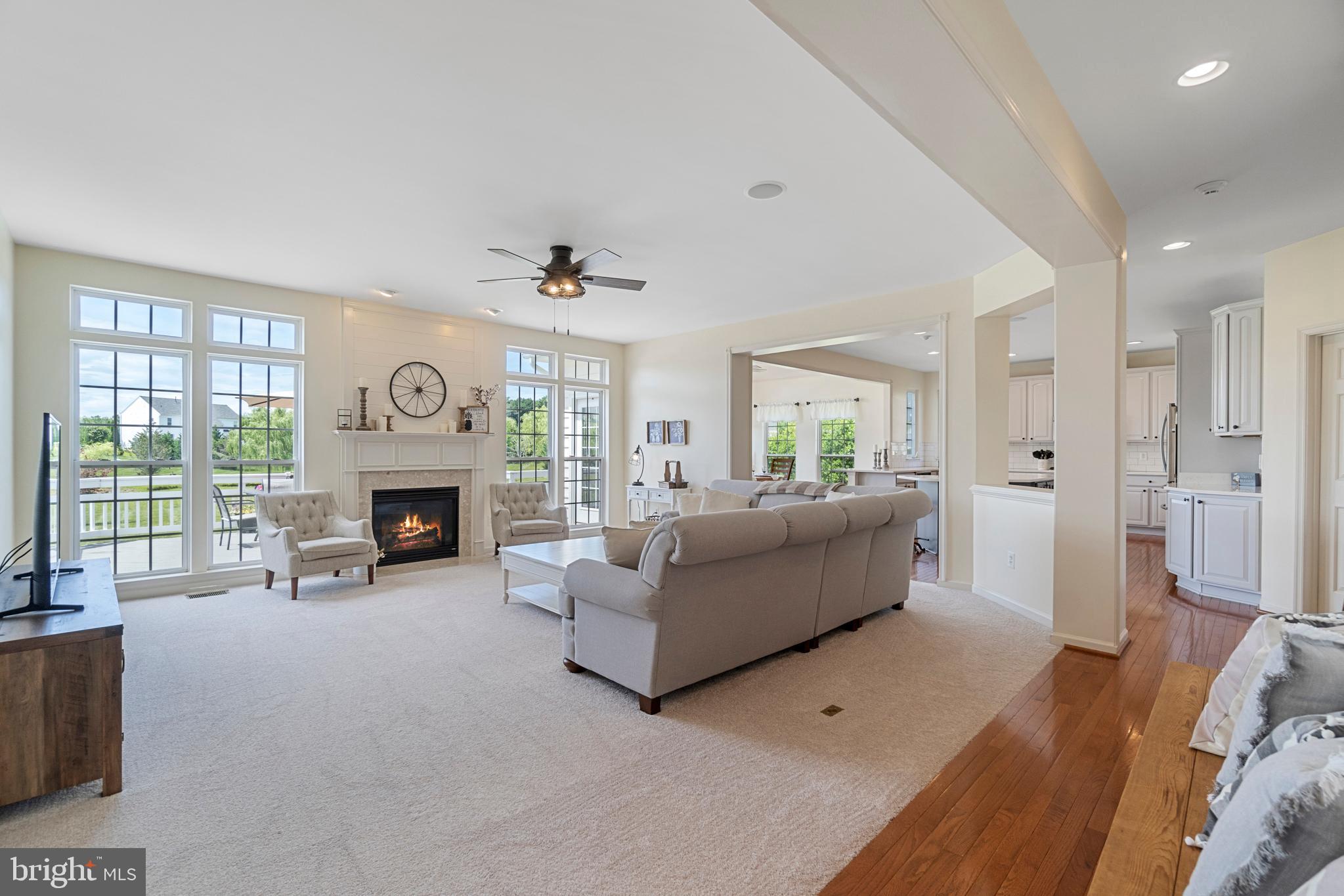 4650 Spring Run Road Warrenton, VA 20187 - Photo 12 of 58 Family Room with Fireplace